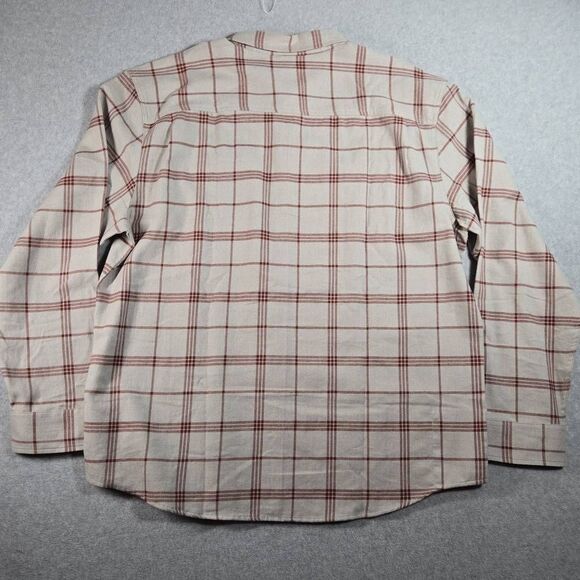 Prana Flannel Shirt Plaid 2XL NEW Button Down Dolberg Plaid Heavyweight Shacket - Picture 6 of 13